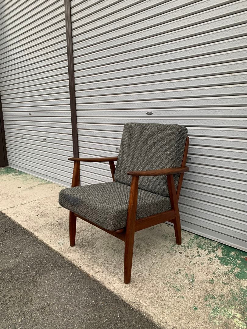 特価＊デンマーク製/チーク材/ビンテージイージーチェア①