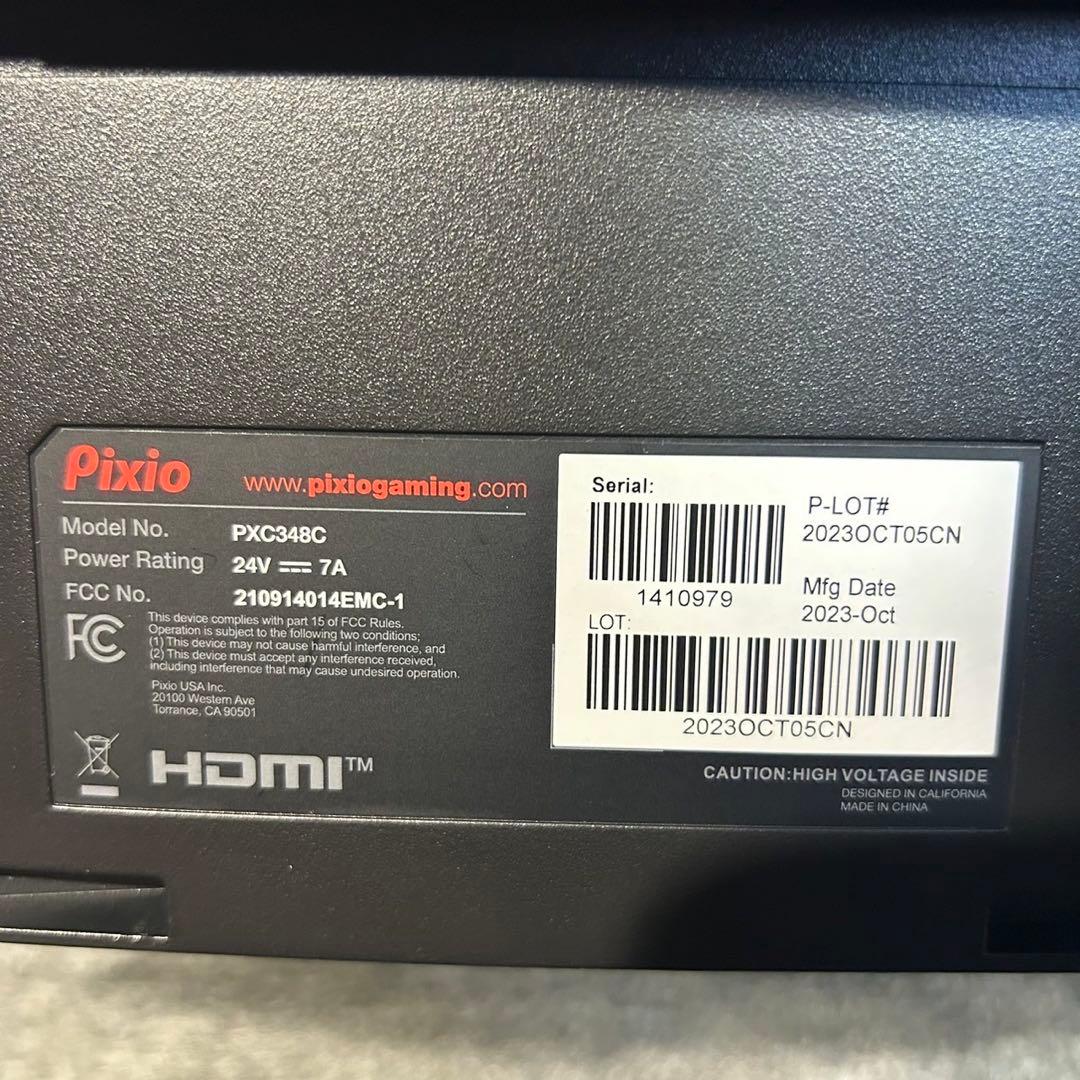 Pixio PCモニター ディスプレイ PXC348C 2023年製 A039