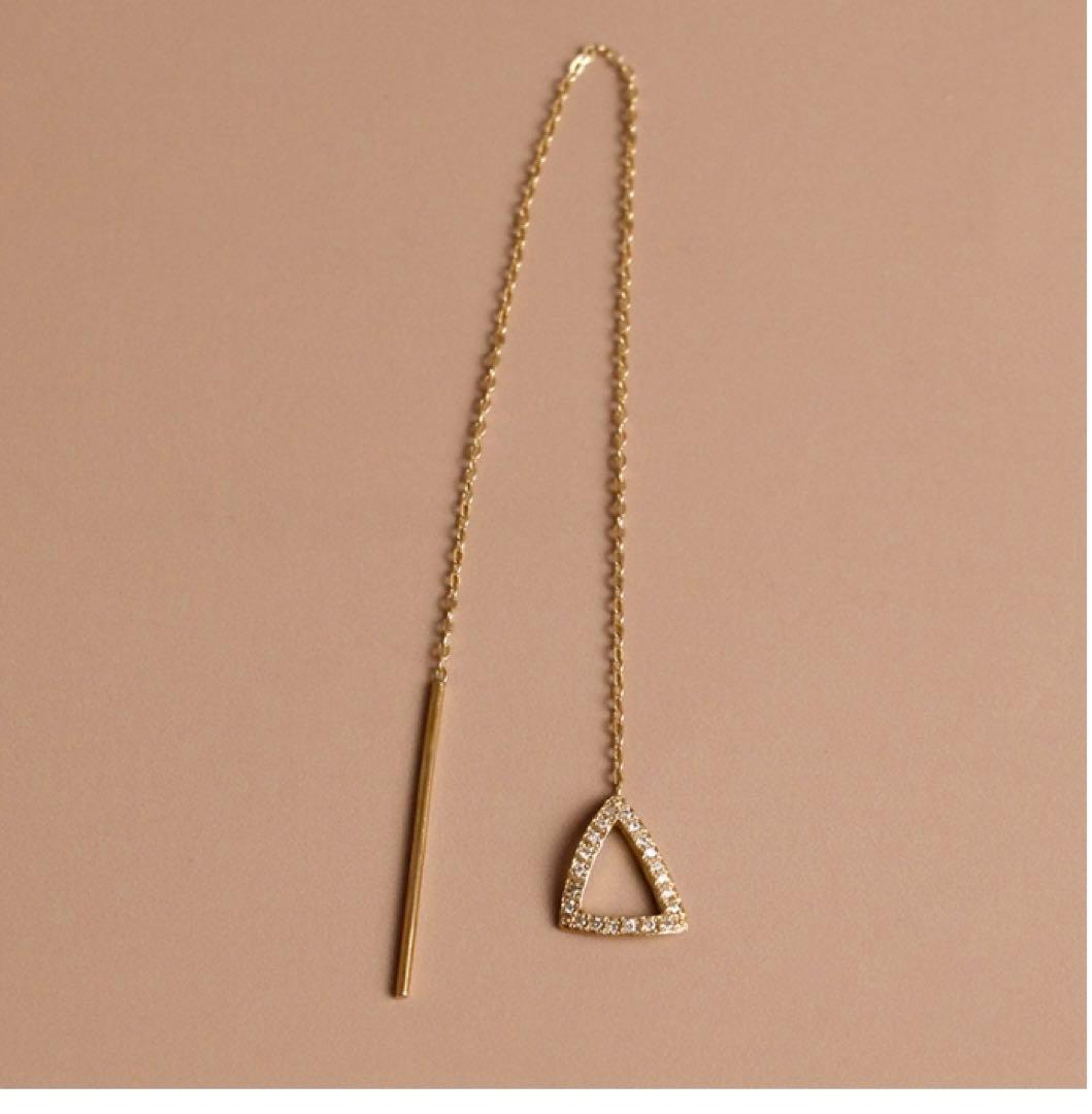 mocalittle emblem ダイヤトライアングルラリエットK18