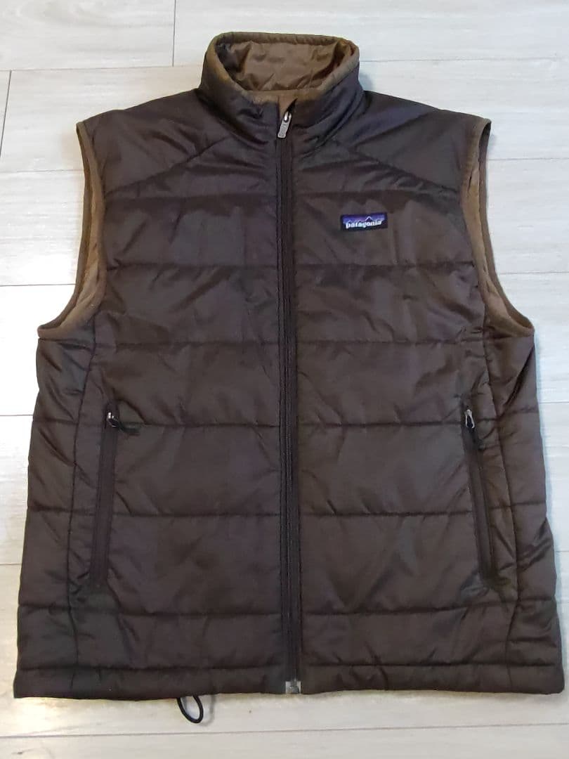 【美中古】マイクロパフ　ベスト　ヘナブラウン　メンズS