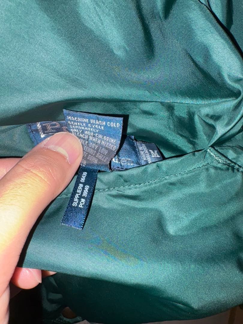 90s ラルフローレン　リバーシブルダウンベスト