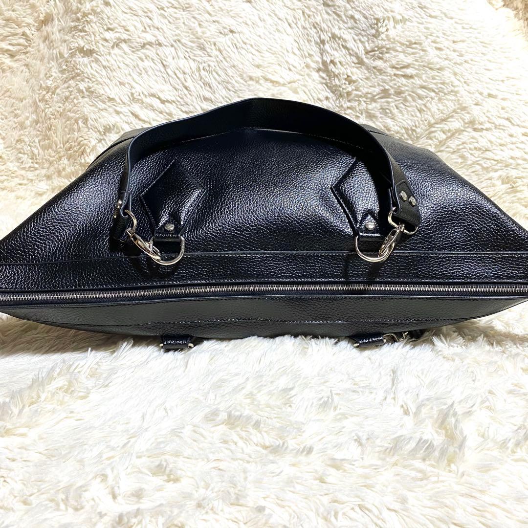 【希少】★ヴィヴィアンウエストウッド★レザーボストンバッグ★特大 黒 本革 変形