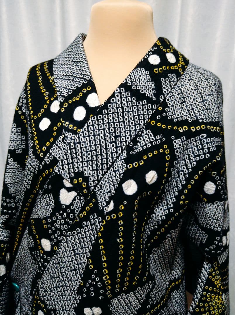 有松鳴海絞り　浴衣