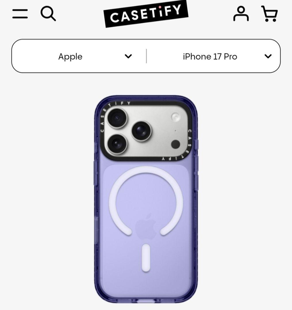 CASETiFY iPhone 17 Pro ケース ソフトブルー