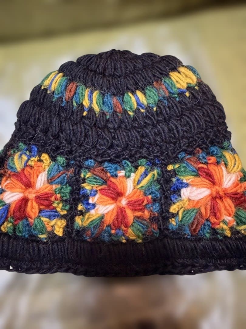 Supreme 花柄刺繍 ニット帽