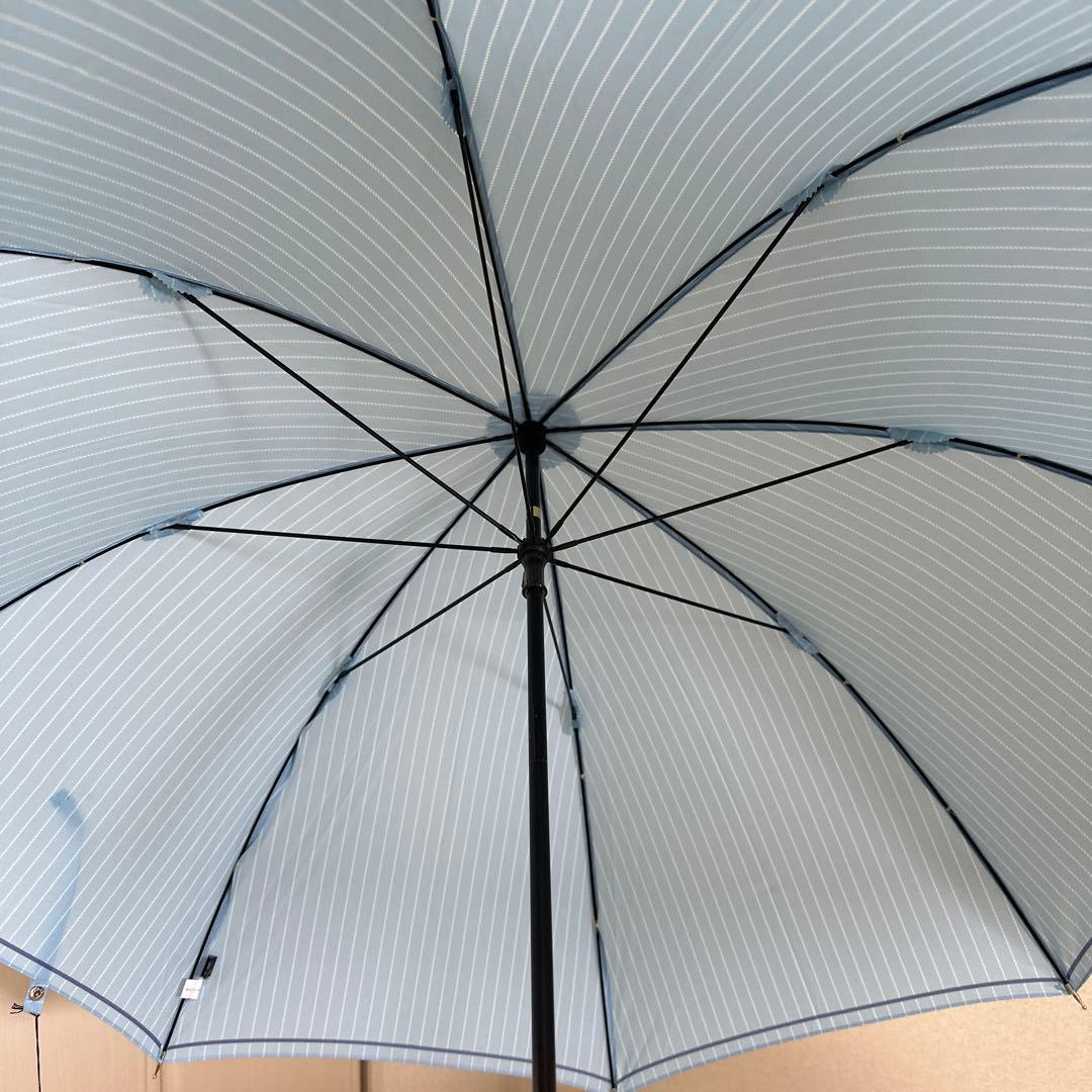 新品未使用タグ付）　ポロラルフローレン長傘　ロゴ刺繍スカイブルー60㎝