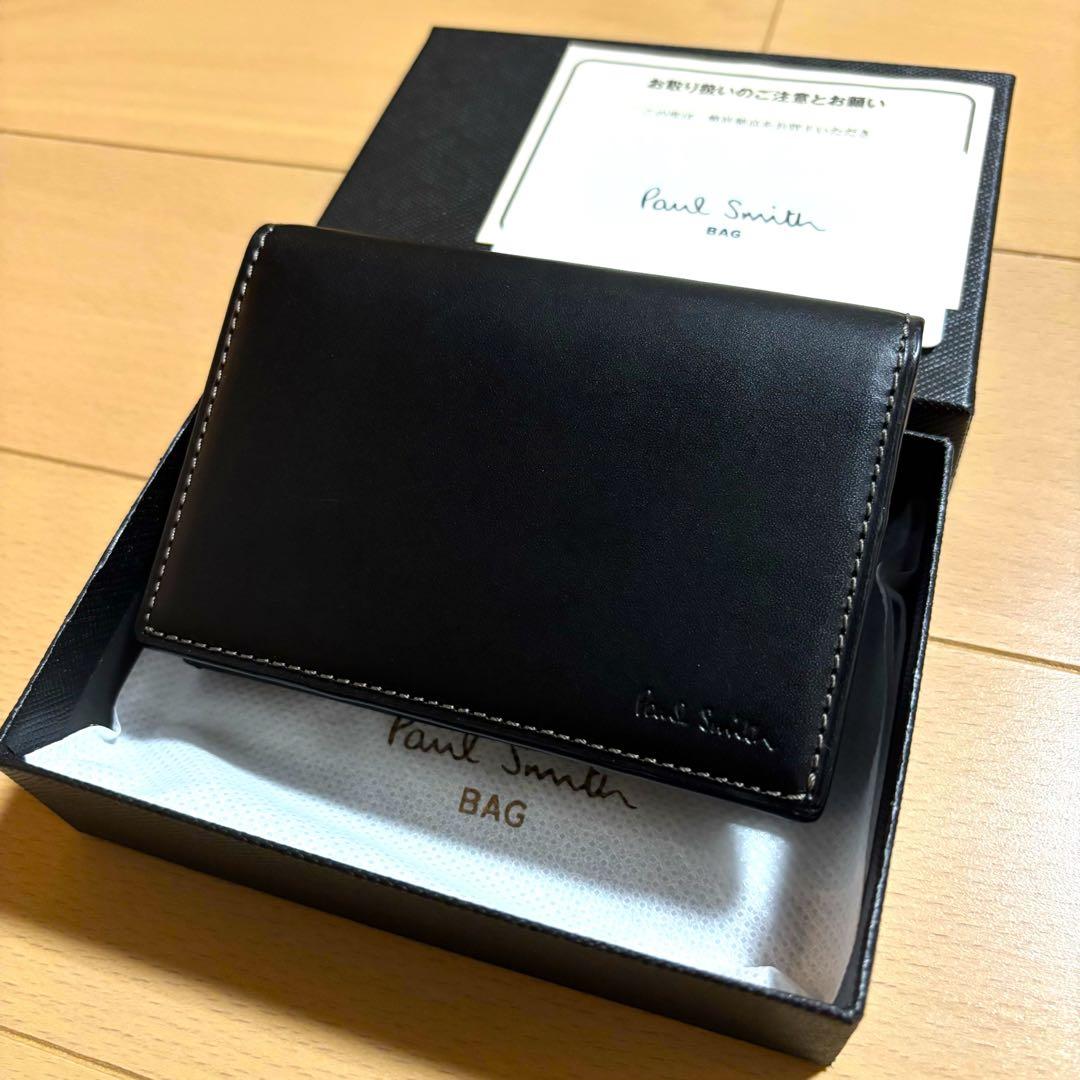 Paul Smith 名刺入れ　オールドレザー2 新品未使用品　ブラック　完売品