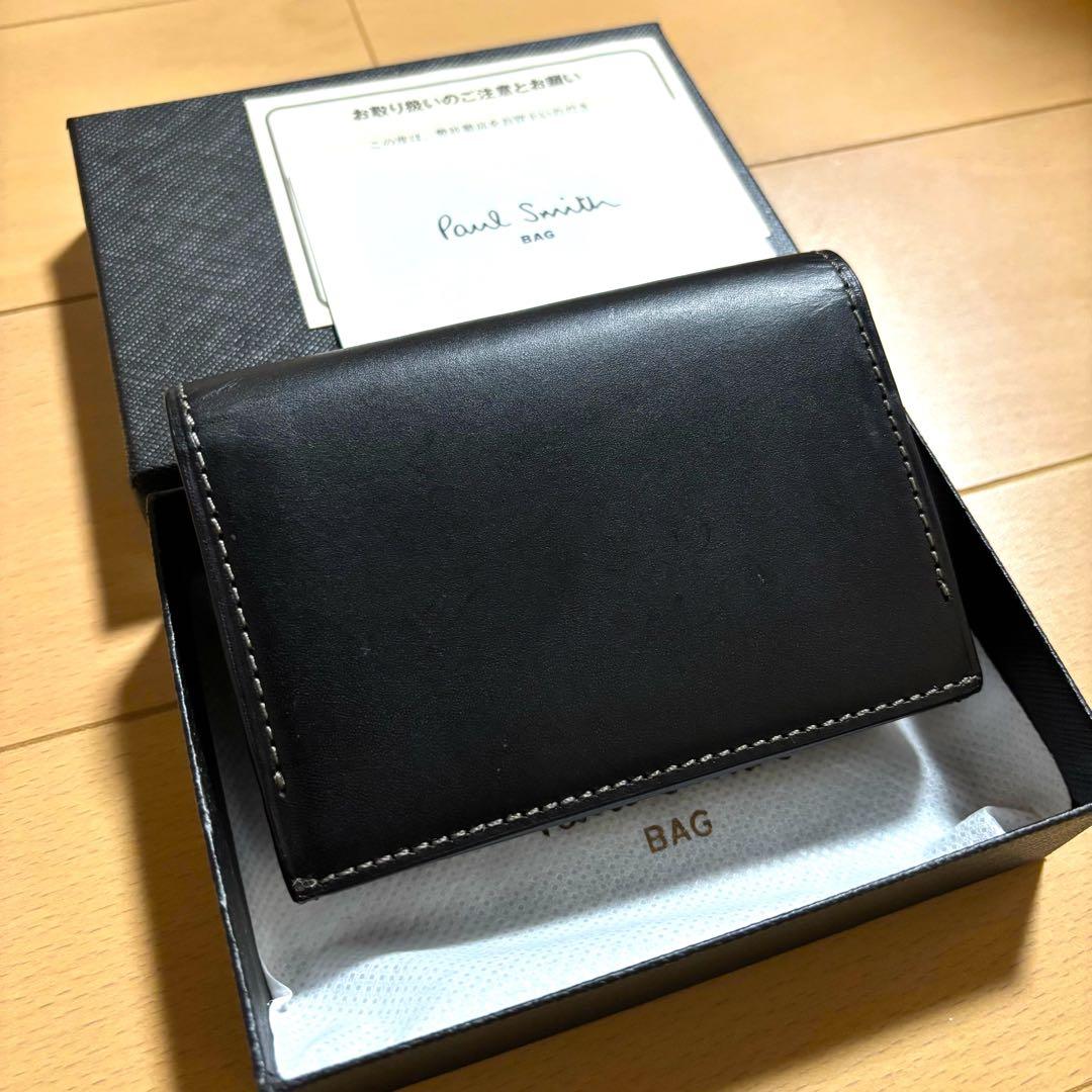 Paul Smith 名刺入れ　オールドレザー2 新品未使用品　ブラック　完売品