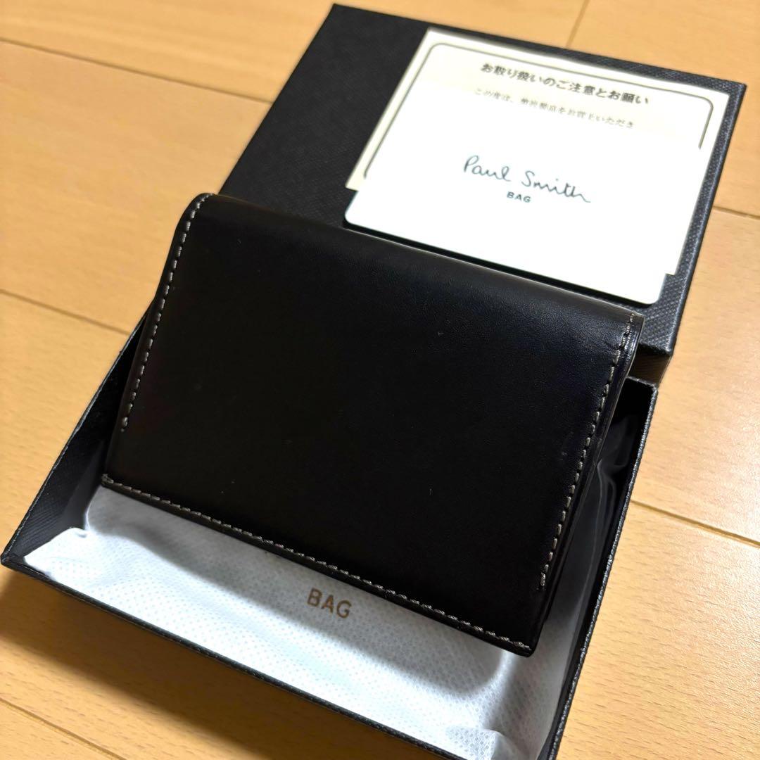 Paul Smith 名刺入れ　オールドレザー2 新品未使用品　ブラック　完売品