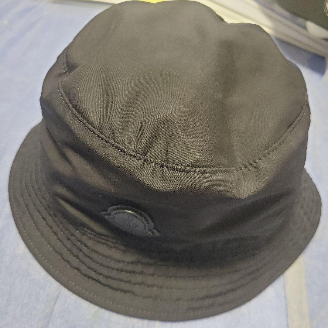 MONCLER ブラック バケットハット XL
