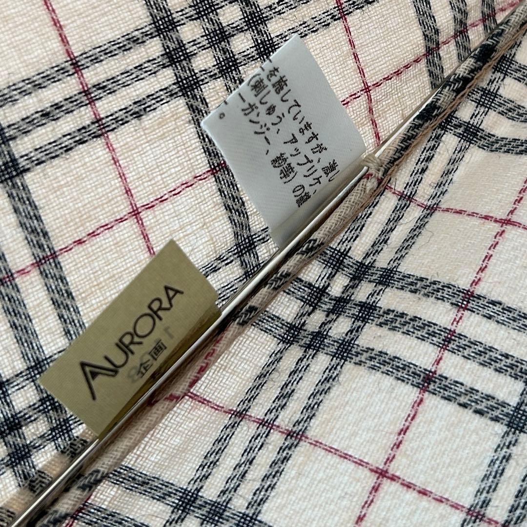 【未使用タグ付】BURBERRY ノバチェック　折りたたみ傘　レースの縁取り