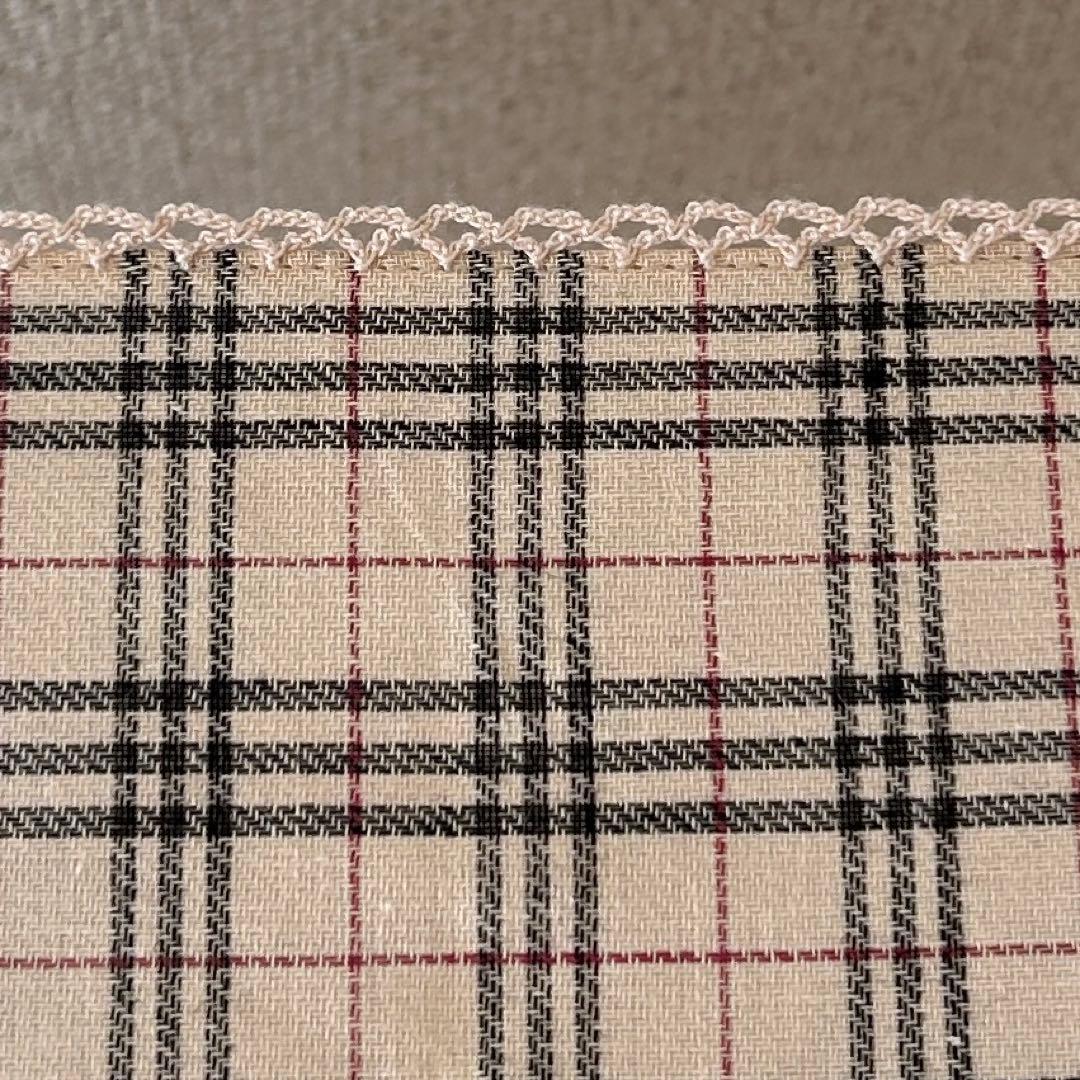 【未使用タグ付】BURBERRY ノバチェック　折りたたみ傘　レースの縁取り