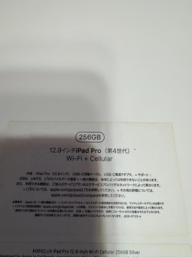 Apple iPad pro 12.9インチ256GB