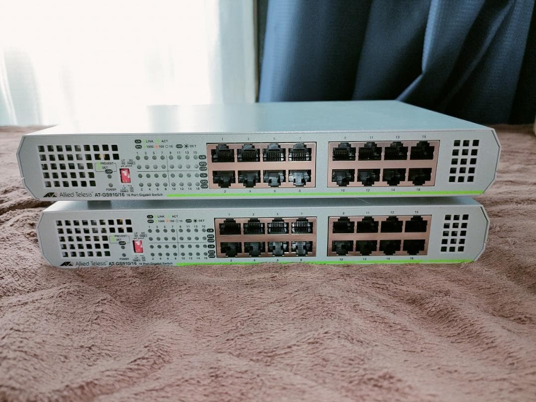 (使用期間僅か)アライド CentreCOM AT-GS910/16 2台