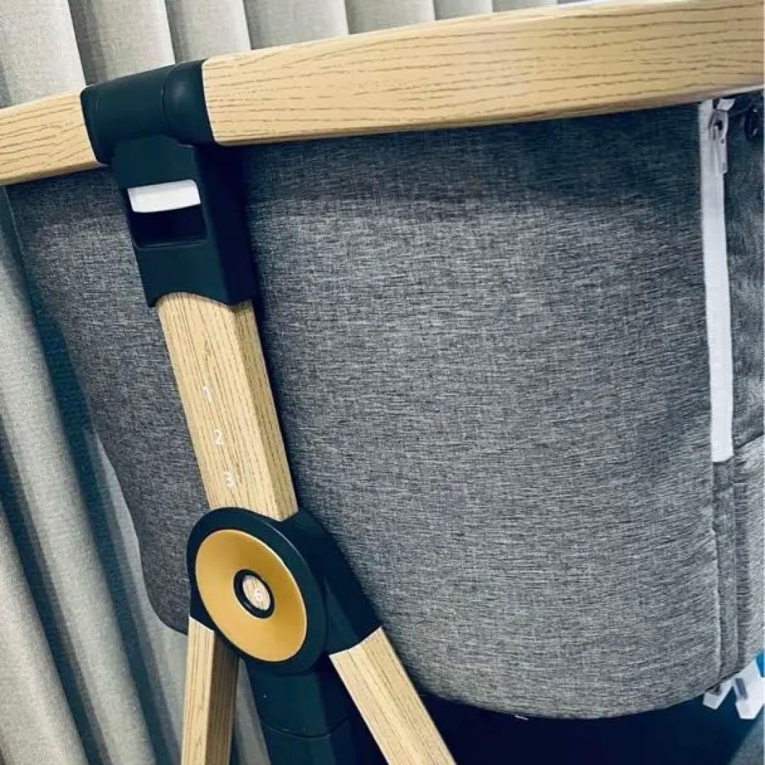 《美品》HZDMJ ベビーベッド　グレー　赤ちゃん 持ち運び