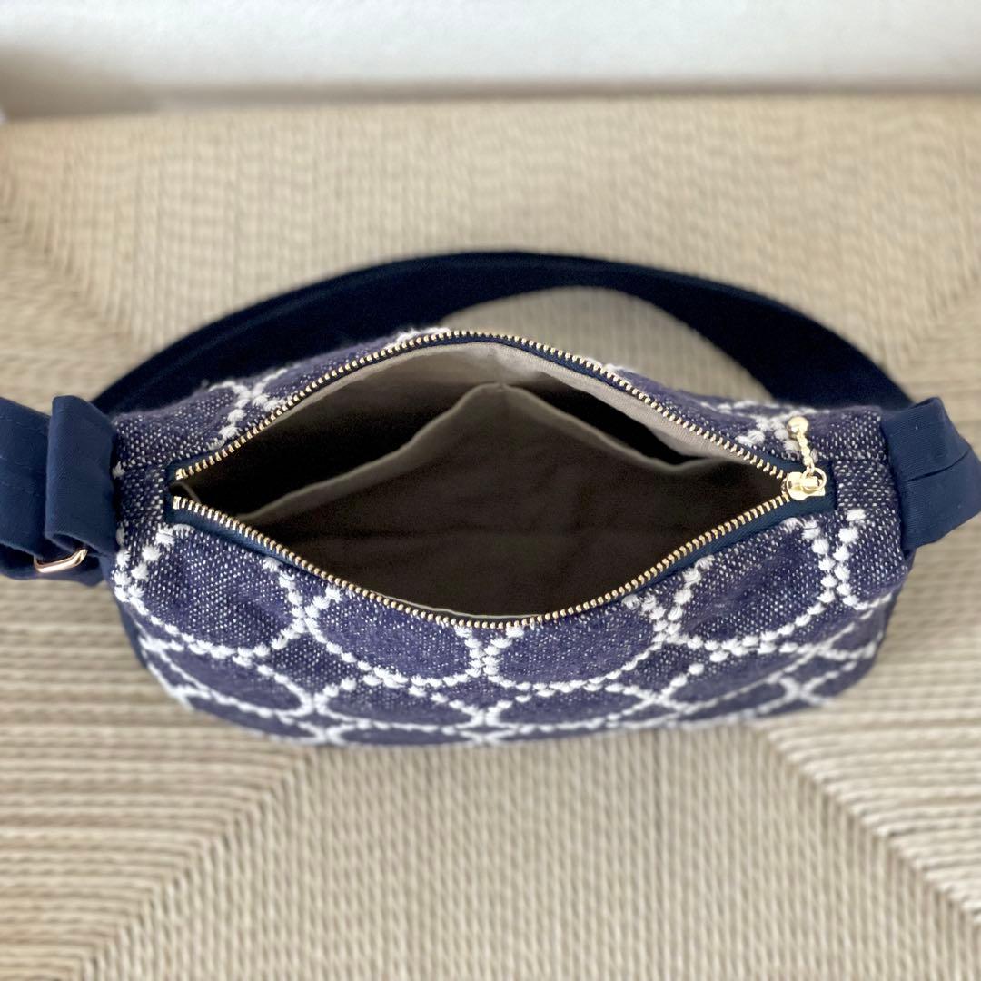 ⚮̈ミナペルホネン　tambourine navy ショルダーバッグ