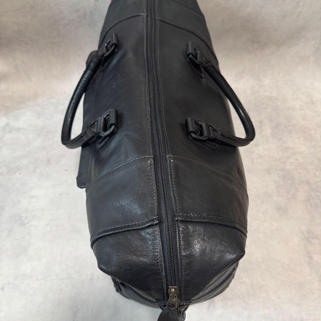大容量 ポーター ボストンバッグ 2way オールレザー ブラック