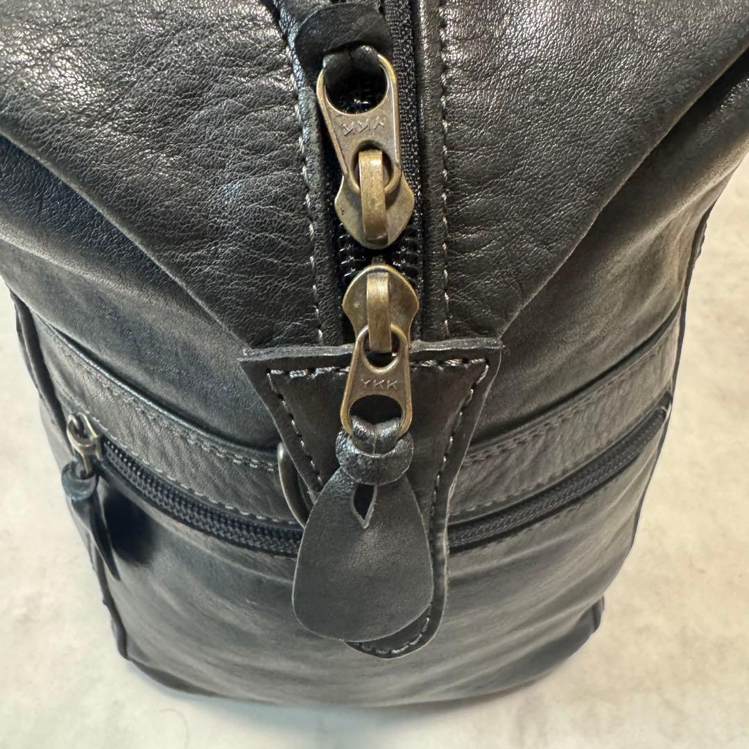 大容量 ポーター ボストンバッグ 2way オールレザー ブラック