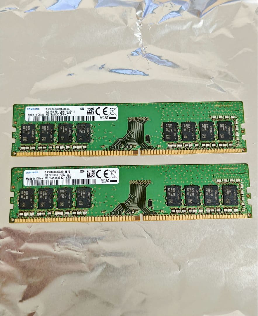 Samsung DDR4 2666MHz メモリ 16GB(8GB2枚)