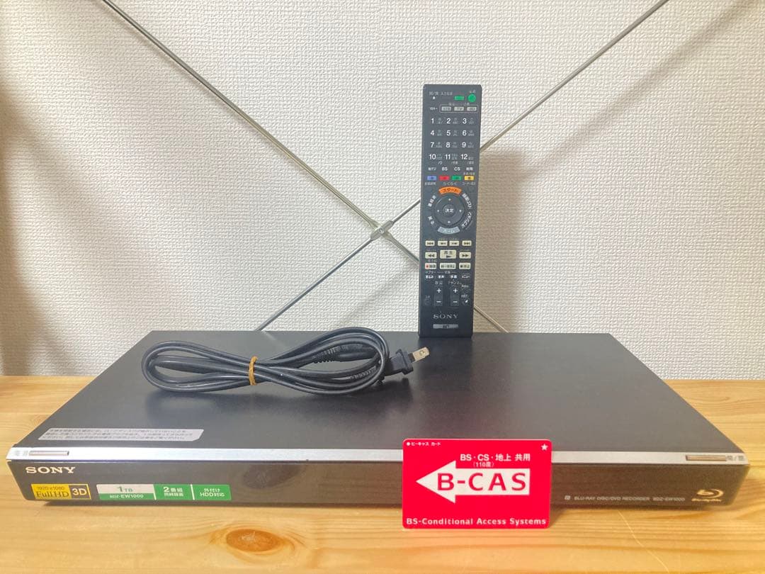 ☆ 良品 SONY 2番組同時録画対応 ブルーレイレコーダ BDZ-EW1000