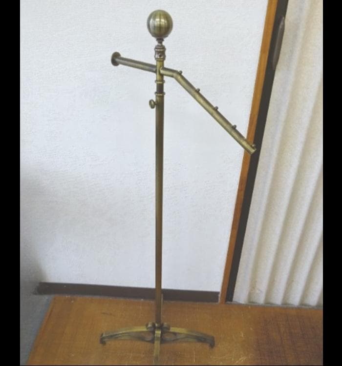 migch　アンティークゴールド　傾斜　ハンガーラック　スチール