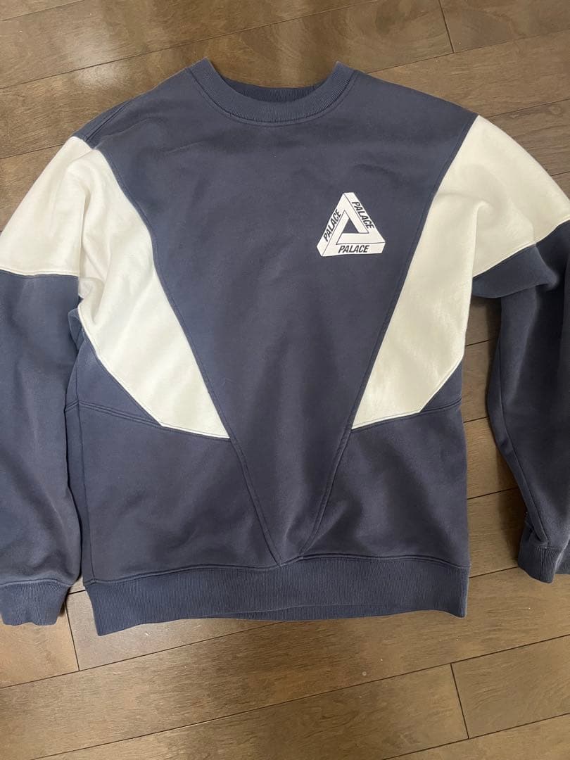 Palace スウェットトレーナー ネイビー/ホワイト