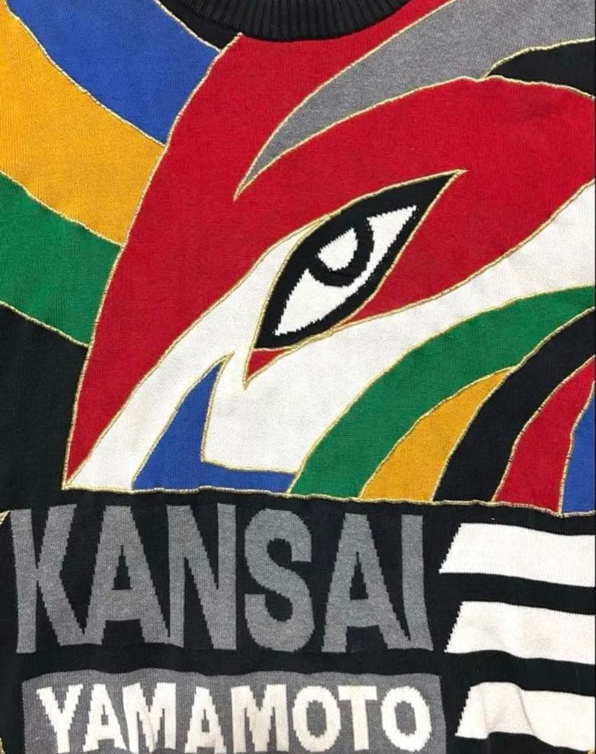 コウジ様用◎80s~90s◎山本寛斎 KANSAIMAN ニットセーター 丈72