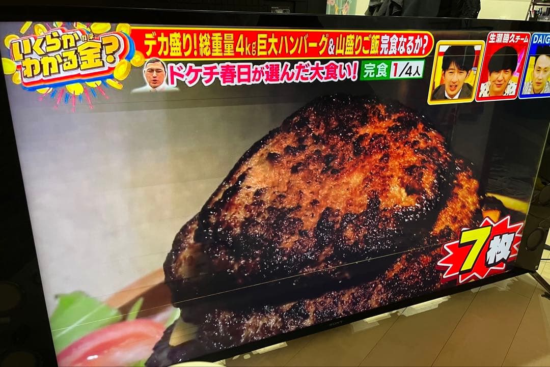 4K液晶テレビ 大画面（ブラビア　65型）