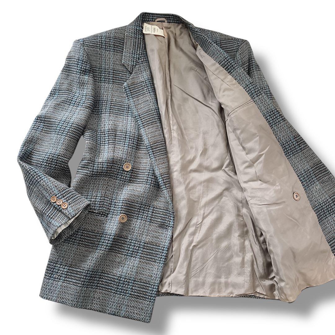 GIORGIO ARMANI ダブルブレスト テーラードジャケット チェック