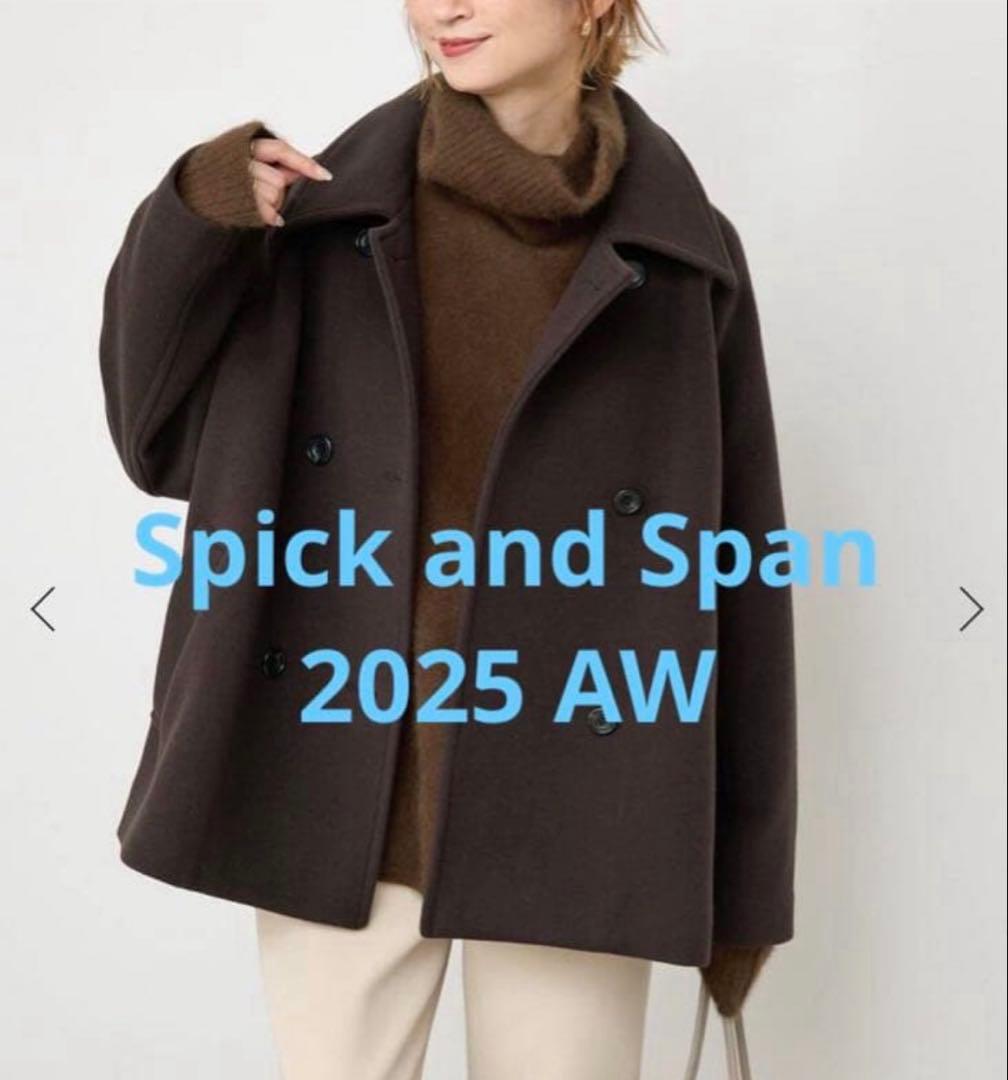 Spick & Span【2025AW】S160スタンドカラーコート 34