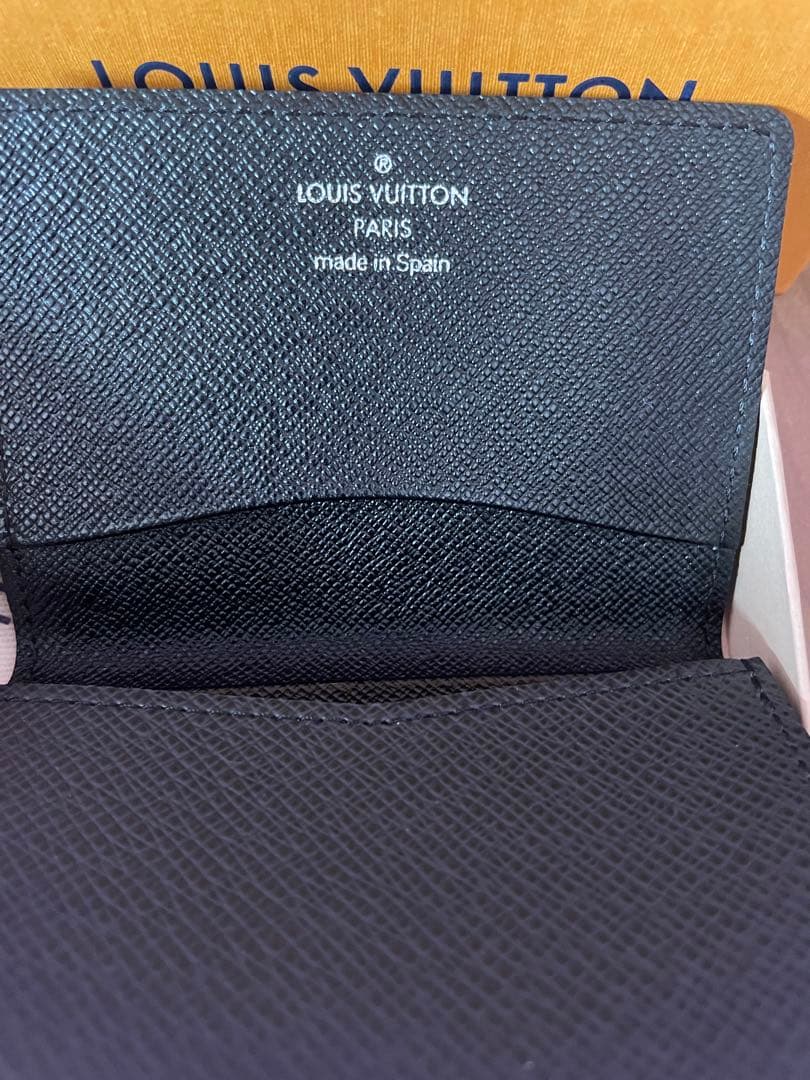 ルイヴィトン　名刺入れ　タイガ　ブラック　カードケース　※付属品有