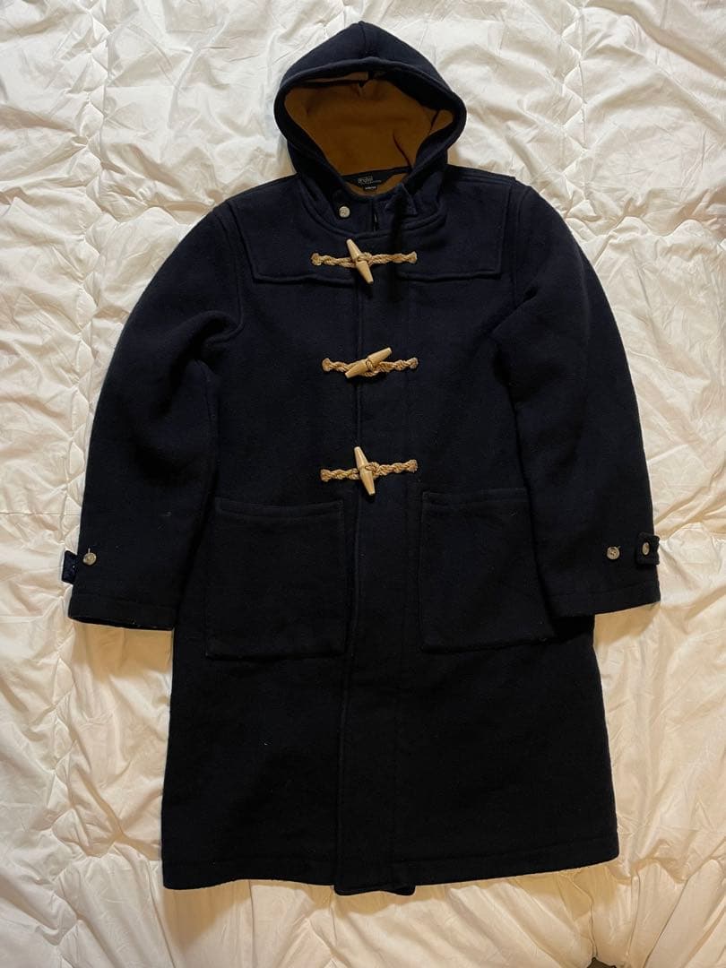 90s 三角タグ Ralph Lauren ダッフルコート Lネイビー