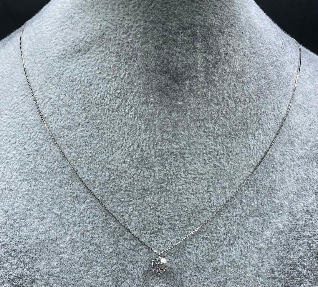 専用JA113★高級 大粒ダイヤモンド1ct pt ネックレス 鑑定書付
