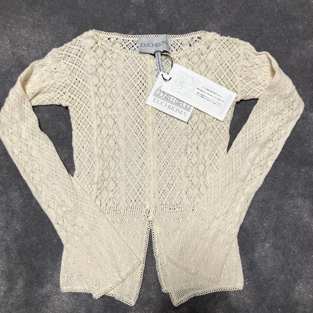 EUCHRONIA/ユークロニア　トーションレース編み 長袖トップス