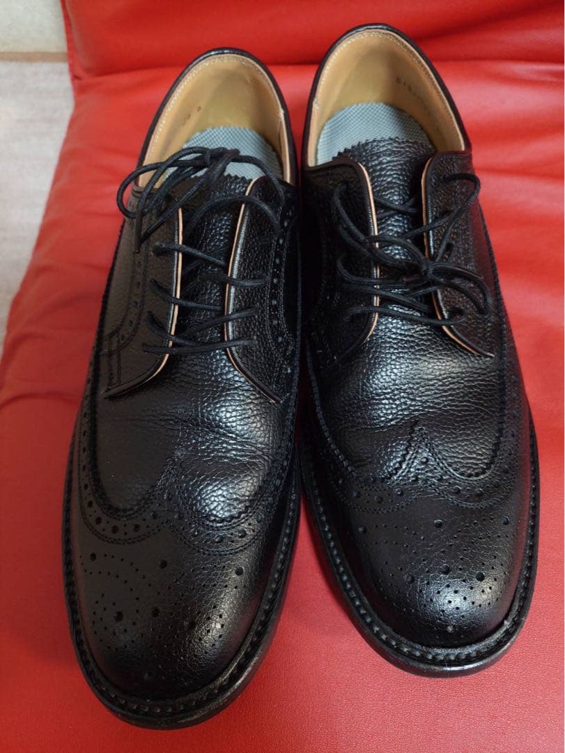 【ほぼ未使用・美品】REGAL 2589 黒 25.5cm ウィングチップ 革靴