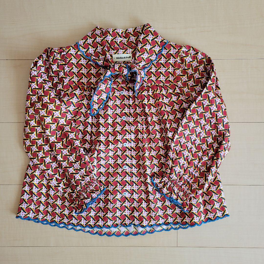 Misha & Puff 　Miki Top Berry Lattice　6y