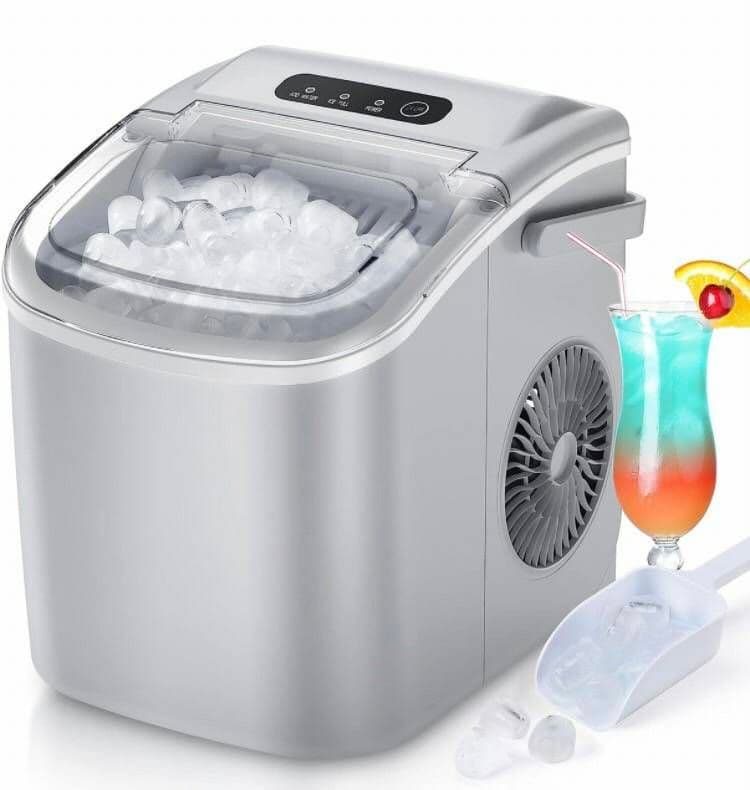 高速 6分 製氷機 タンク容量 1.9L 自動 アウトドア パーティー 氷