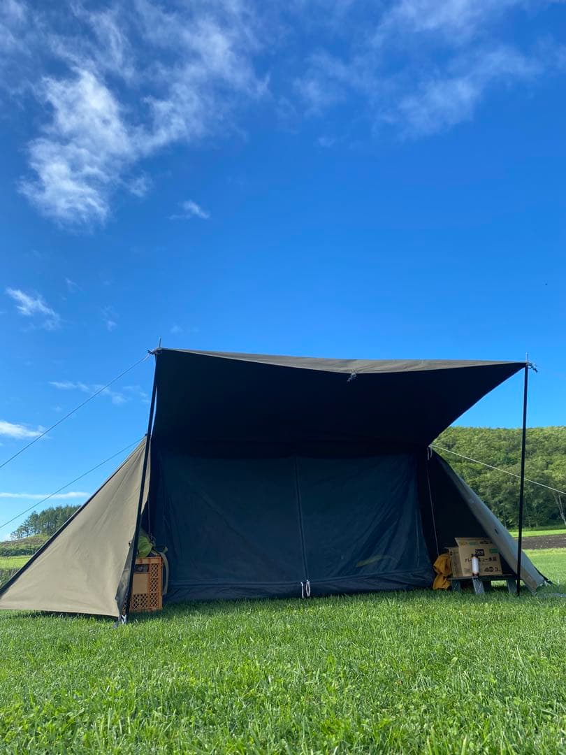 BUNDOK ソロベース　マット　スノーピーク寝袋セット