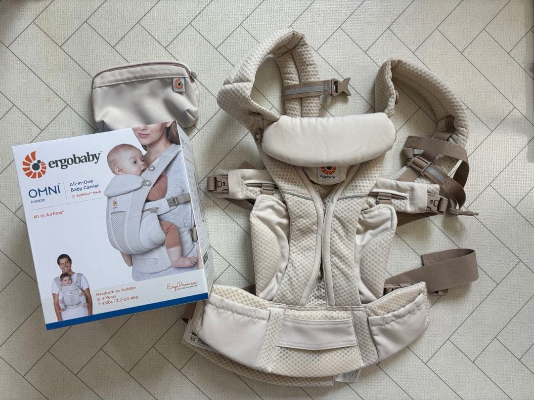 【極美品】エルゴ　オムニブリーズ　ベージュ