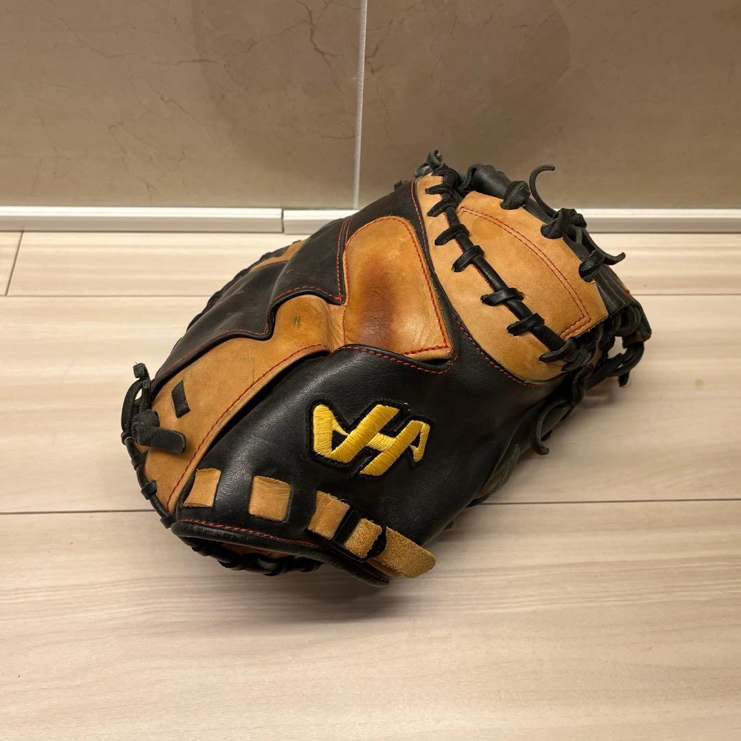 ハタケヤマ 軟式用 キャッチャーミット TH-BS22 ブラック×キャメル