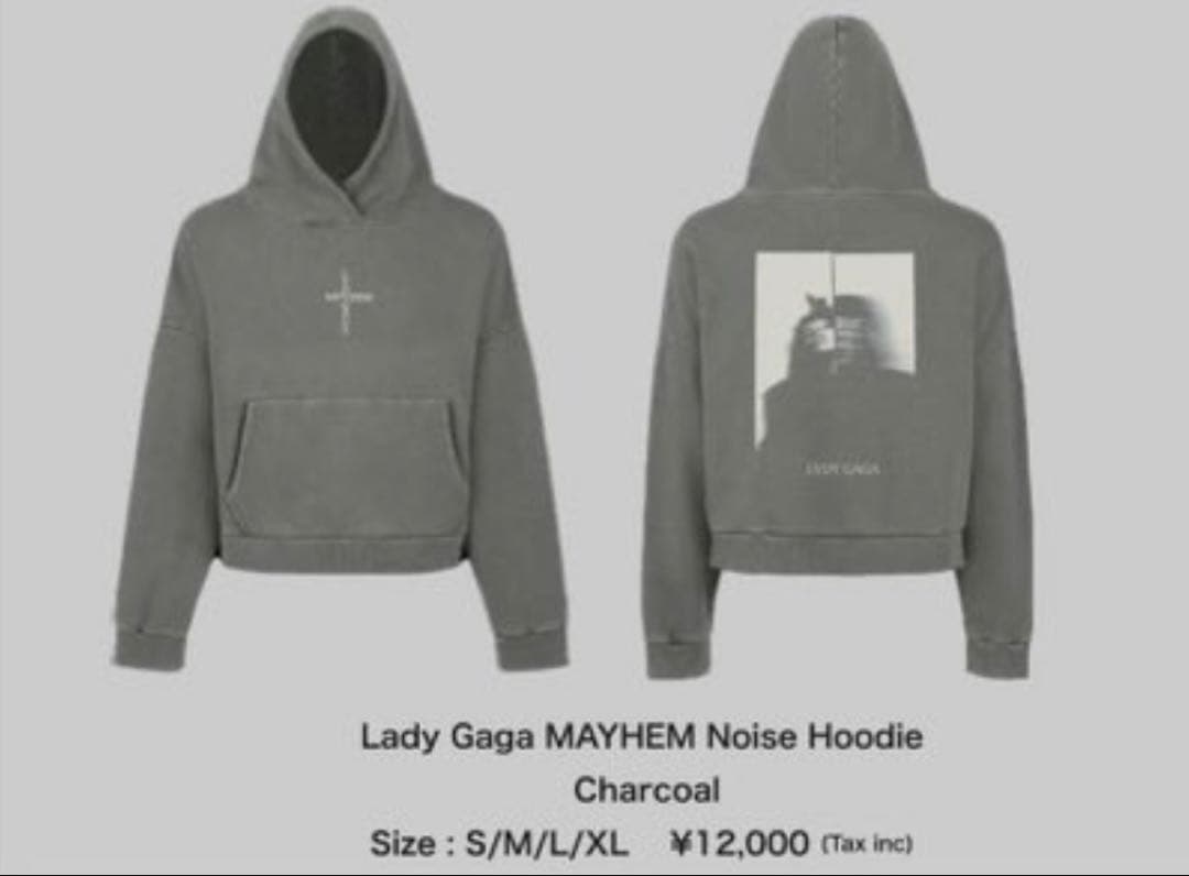 トップス Lady Gaga MAYHEM Noise Hoodie charcoal