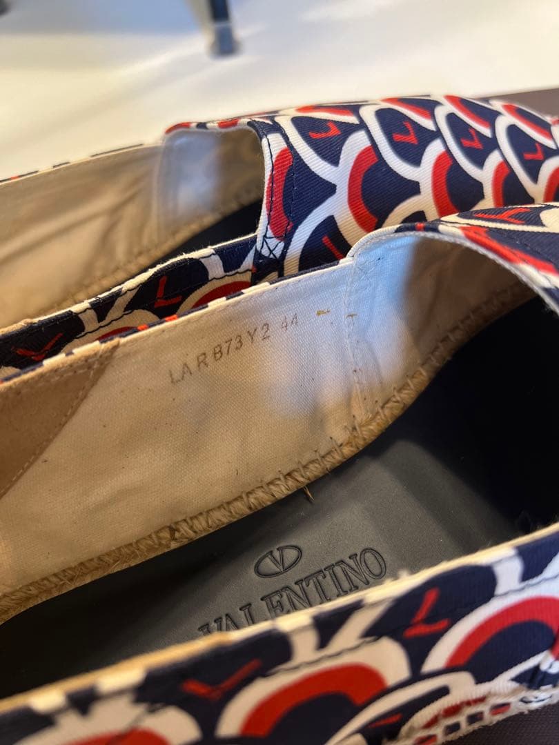 【新品】ヴァレンティノ レザーエスパドリーユ スニーカー