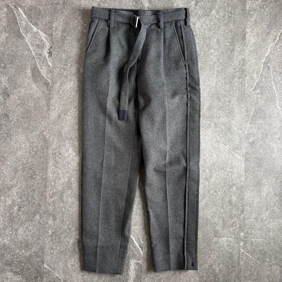 sacai サカイ 2022aw ベルテッドパンツ