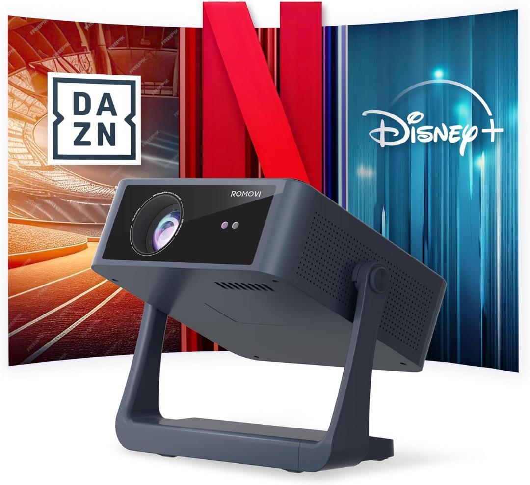 ROMOVI L3 プロジェクター 超低遅延モード搭載 TVer U-NEXT