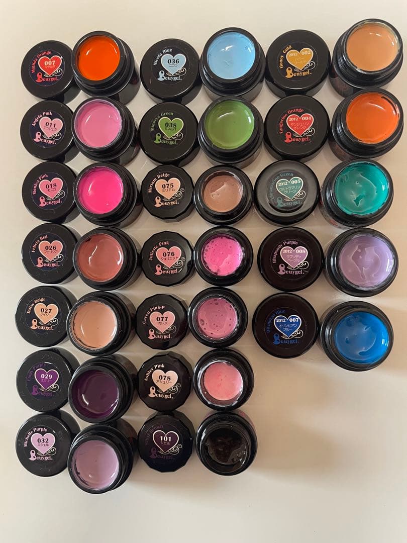 【まりあん】ジェルネイル　カラー　ラメ　大量