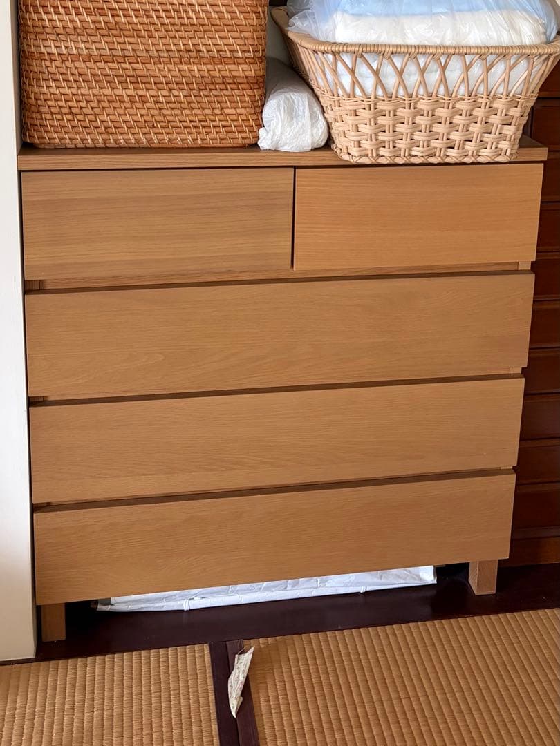 無印良品 脚付四段チェスト used