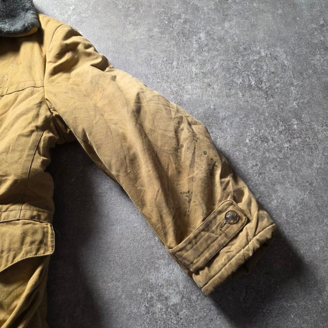 ヴィンテージ70s旧ソ連軍タンカースジャケットアフガンコートミリタリーグランジ