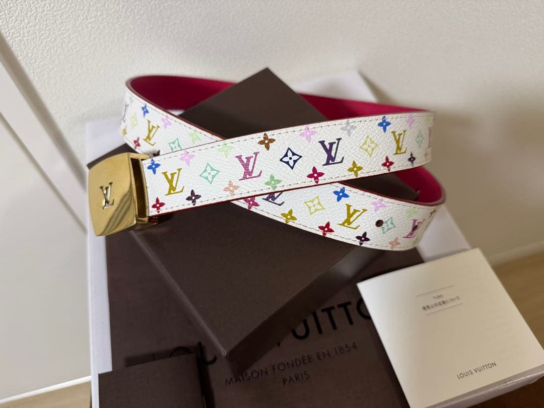 ルイ・ヴィトン LOUIS VUITTON マルチカラー ベルト