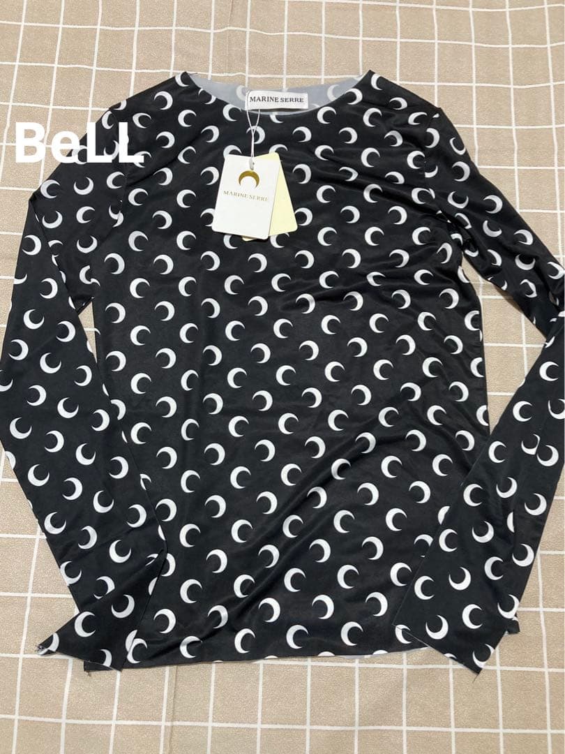 Marine Serre Moon ムーントップス 長袖 ブラック S