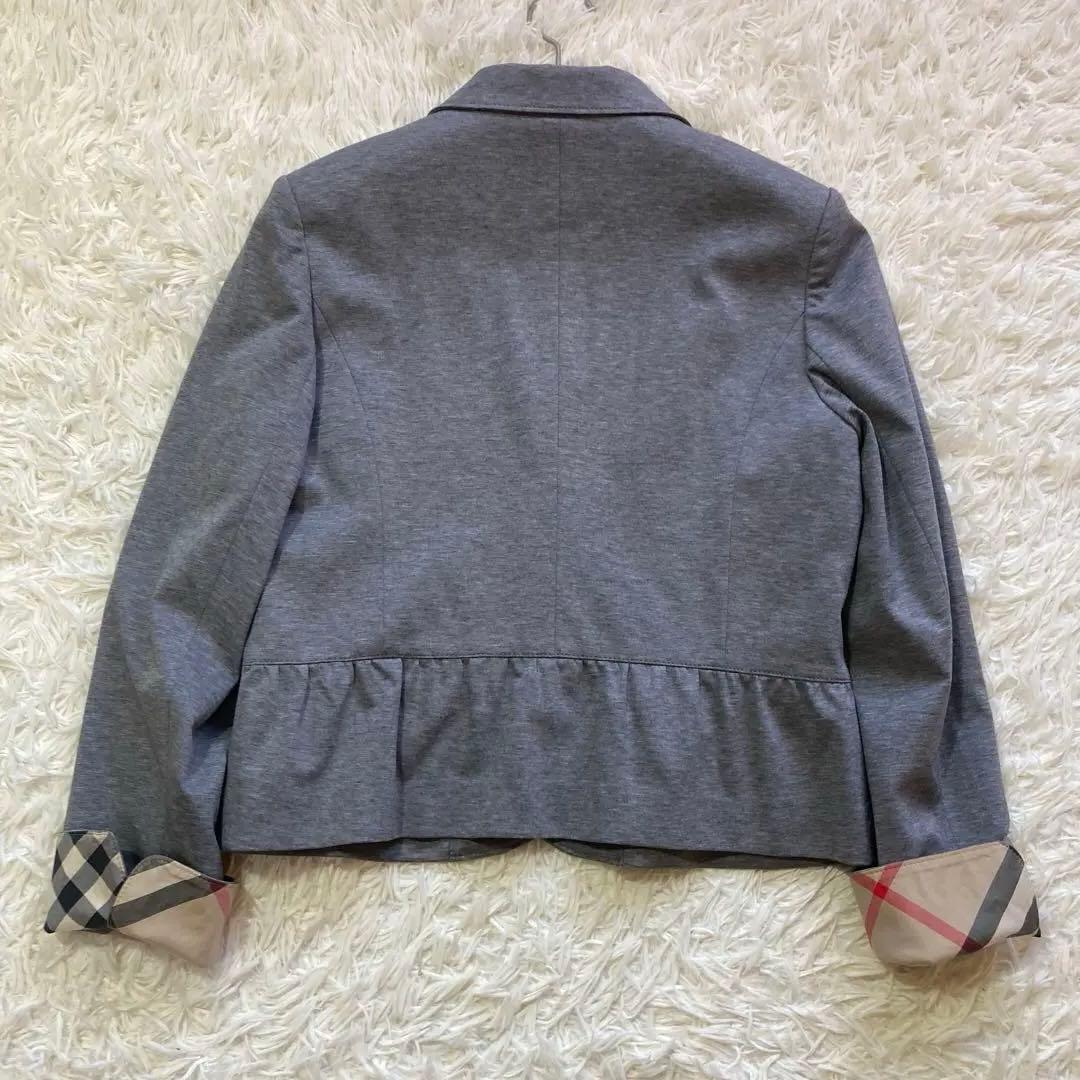 美品✨バーバリー　セットアップ　170 卒業式　ノバチェック　プリーツ　グレー